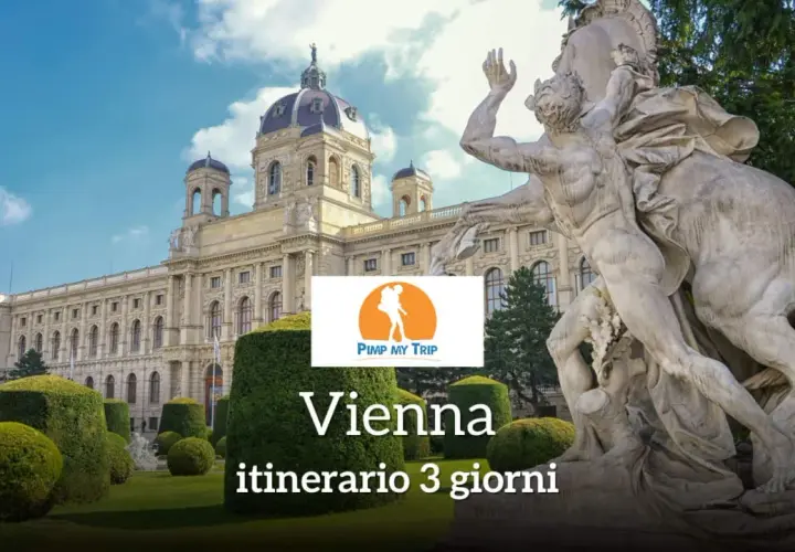 Statua imponente e edificio storico a Vienna. Un'idea per il tuo itinerario Vienna 3 giorni.